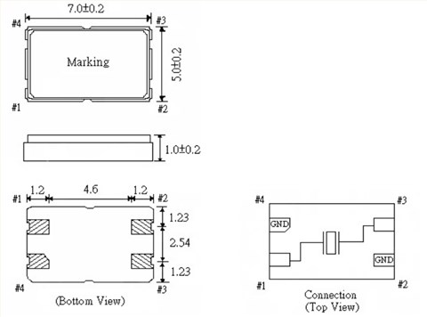 F7050A‐30‐50‐D‐S‐F‐36.000MHz,7050mm,36MHZ,FCD-Tech环保晶振