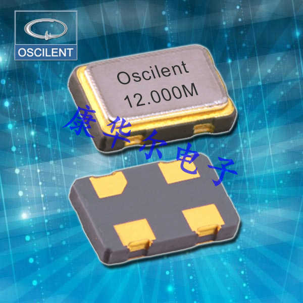 Oscilent晶振,276-25.0M-20-S-TR晶振,四腳貼片晶振