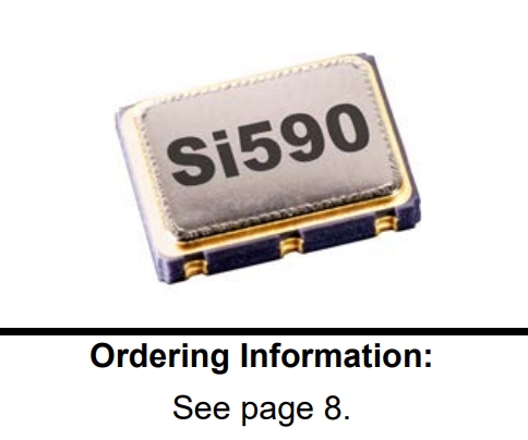 Si591網(wǎng)絡(luò)晶振,Silicon振蕩器,591BB300M000DG,3.3V,7050mm,300MHZ